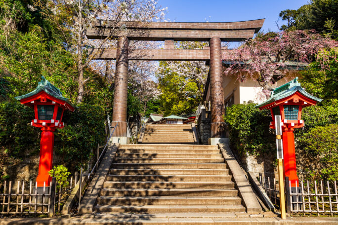 江の島・江島神社辺津宮（神奈川県：2025年4月）