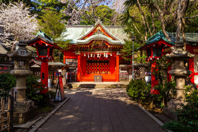 江の島・江島神社中津宮（神奈川県：2025年4月）