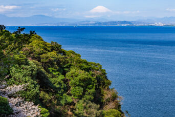 江の島から望む富士山(神奈川県:2025年4月)