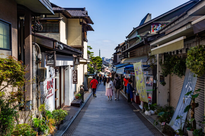 江の島・江の島弁財天仲見世通り（神奈川県：2025年4月）