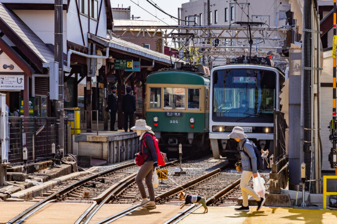 江ノ島電鉄鉄道線・江ノ島駅（神奈川県：2025年4月）
