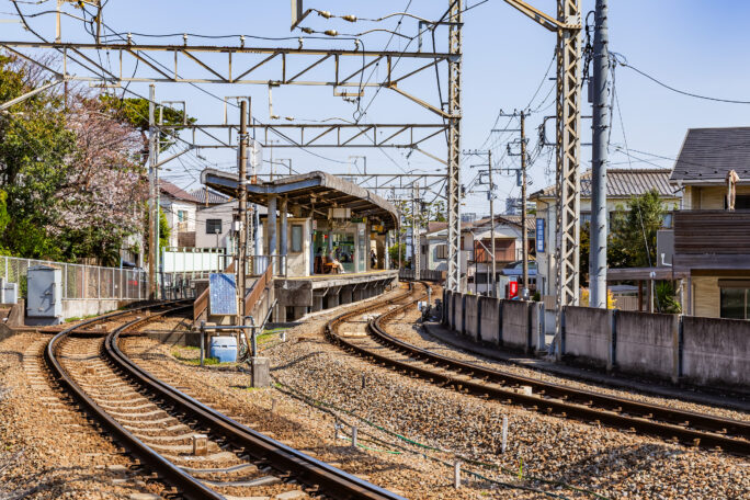 江ノ島電鉄鉄道線・鵠沼駅（神奈川県：2025年4月）