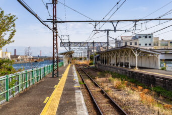 JR鶴見線・新芝浦駅(神奈川県:2025年4月)