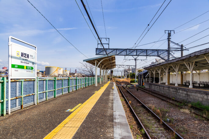 JR鶴見線・新芝浦駅（神奈川県：2025年4月）
