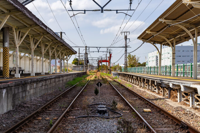 JR鶴見線・新芝浦駅（神奈川県：2025年4月）