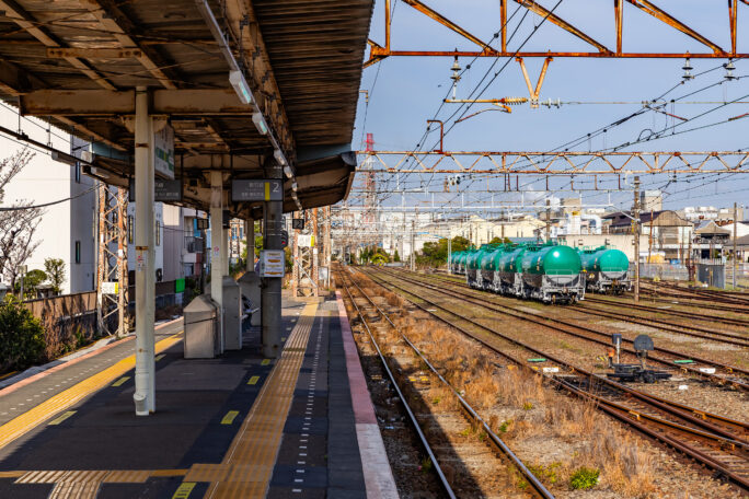 JR鶴見線・安善駅（神奈川県：2025年4月）