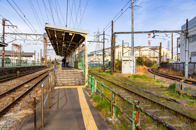 JR鶴見線・武蔵白石駅（神奈川県：2025年4月）
