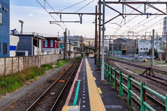 JR鶴見線・扇町駅（神奈川県：2025年4月）