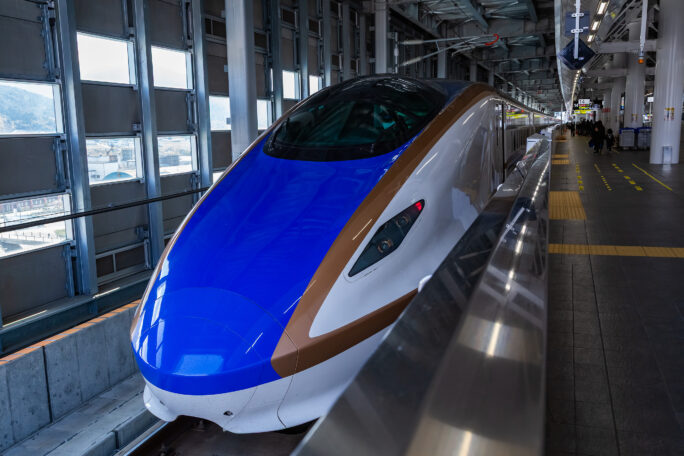 JR北陸新幹線・敦賀駅・北陸新幹線「かがやき」（福井県：2025年4月）