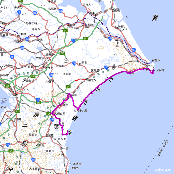 ルート図:ちゃり鉄25号2日目
