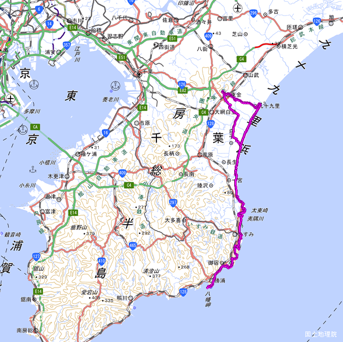 ルート図:ちゃり鉄25号3日目
