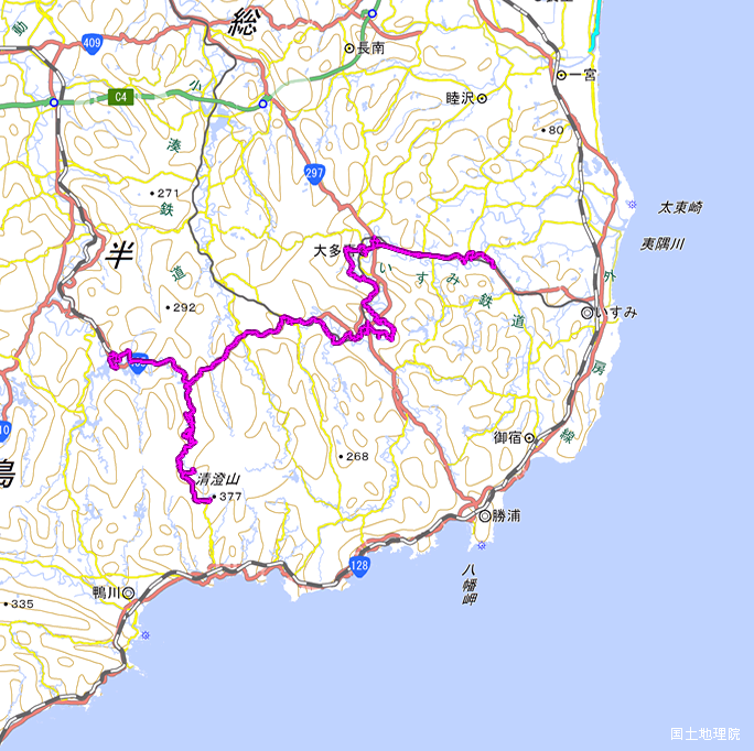 ルート図:ちゃり鉄25号6日目