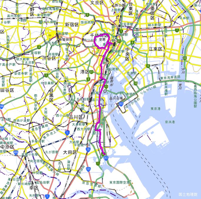ルート図:ちゃり鉄25号13日目