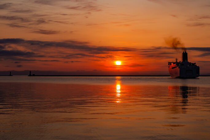 小樽港・新日本海フェリー・あざれあ（北海道：2025年5月）