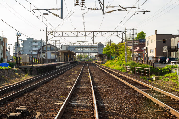 JR函館本線・銭函駅（北海道：2025年5月）