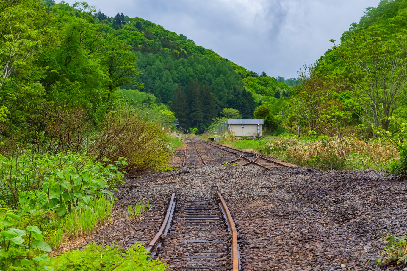 JR留萌本線・峠下駅跡（北海道：2025年5月）