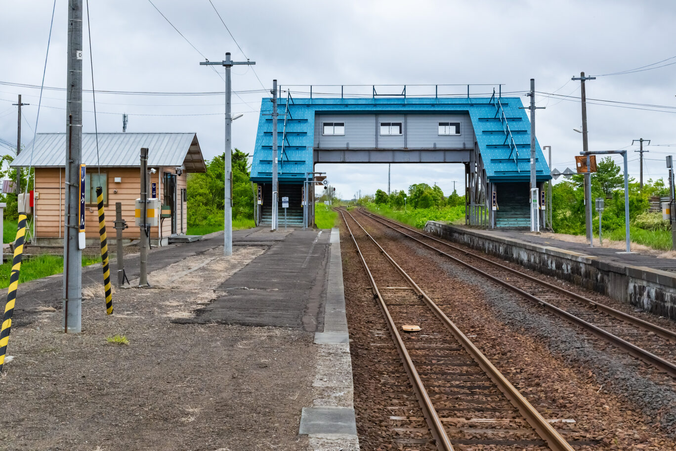 JR室蘭本線・志文駅（北海道：2025年5月）