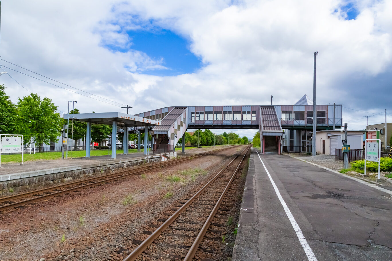 JR室蘭本線・由仁駅（北海道：2025年5月）