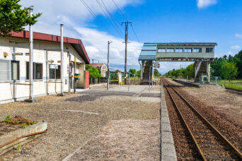 JR室蘭本線・三川駅(北海道:2025年5月)