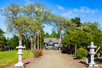 JR室蘭本線・追分駅(北海道:2025年5月)