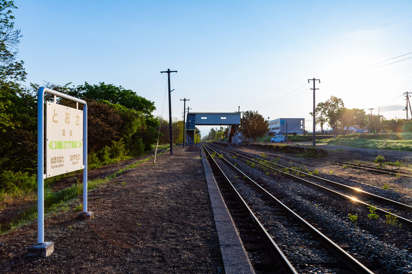 JR留萌本線・遠浅駅（北海道：2025年5月）