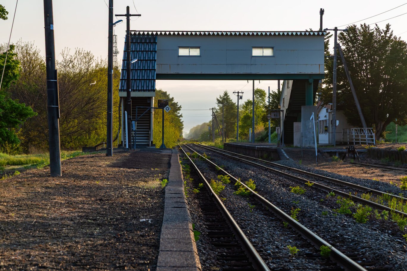 JR留萌本線・遠浅駅（北海道：2025年5月）