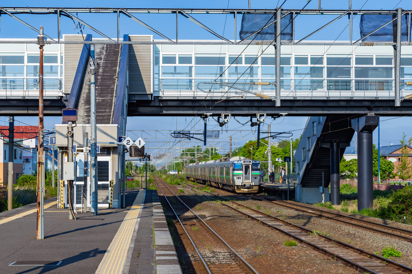 JR室蘭本線・沼ノ端駅（北海道：2025年5月）