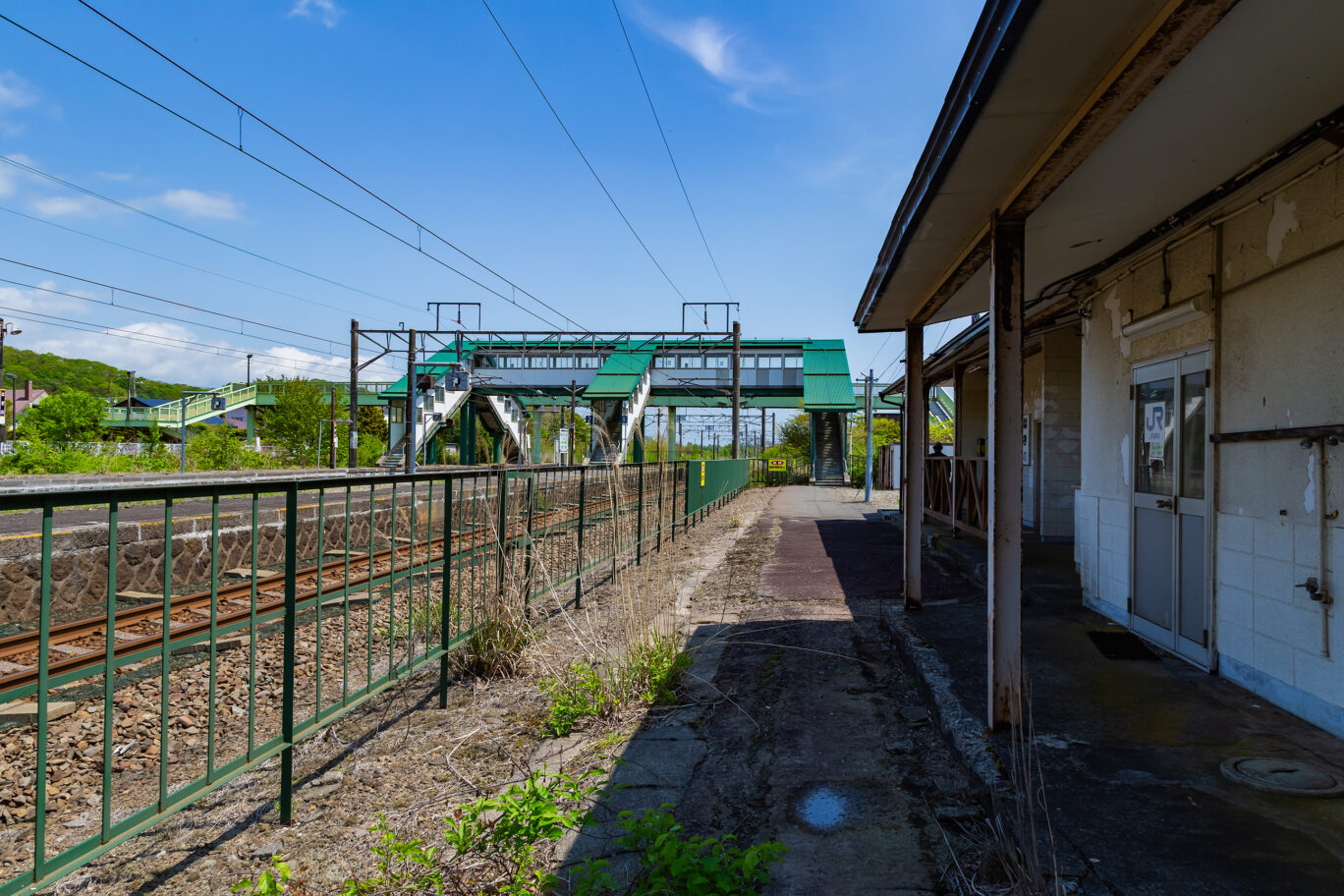 JR室蘭本線・萩野駅（北海道：2025年5月）