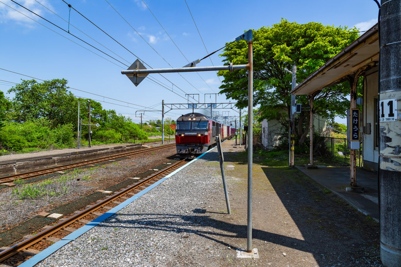 JR室蘭本線・竹浦駅（北海道：2025年5月）