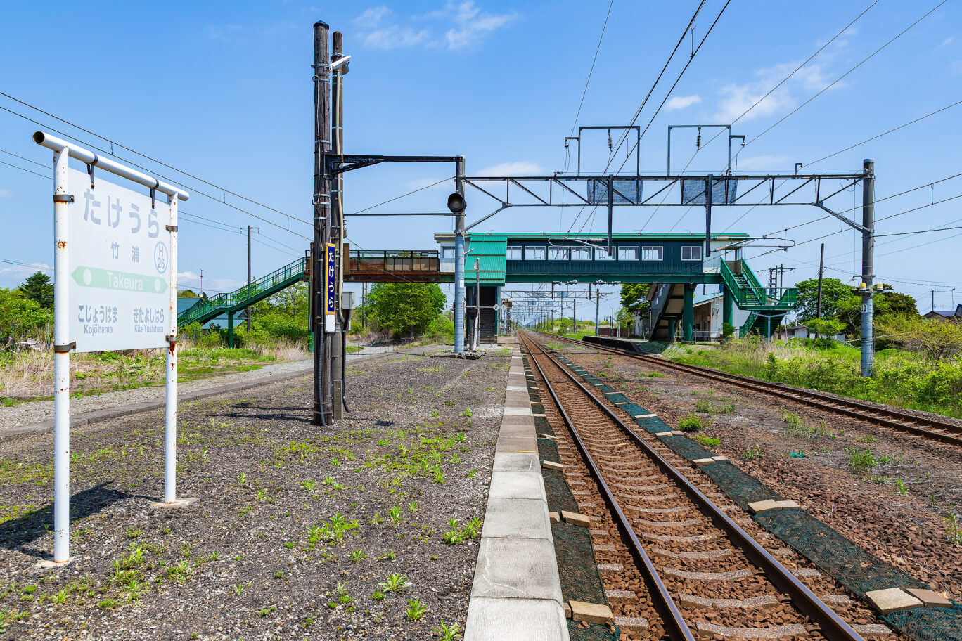 JR室蘭本線・竹浦駅（北海道：2025年5月）