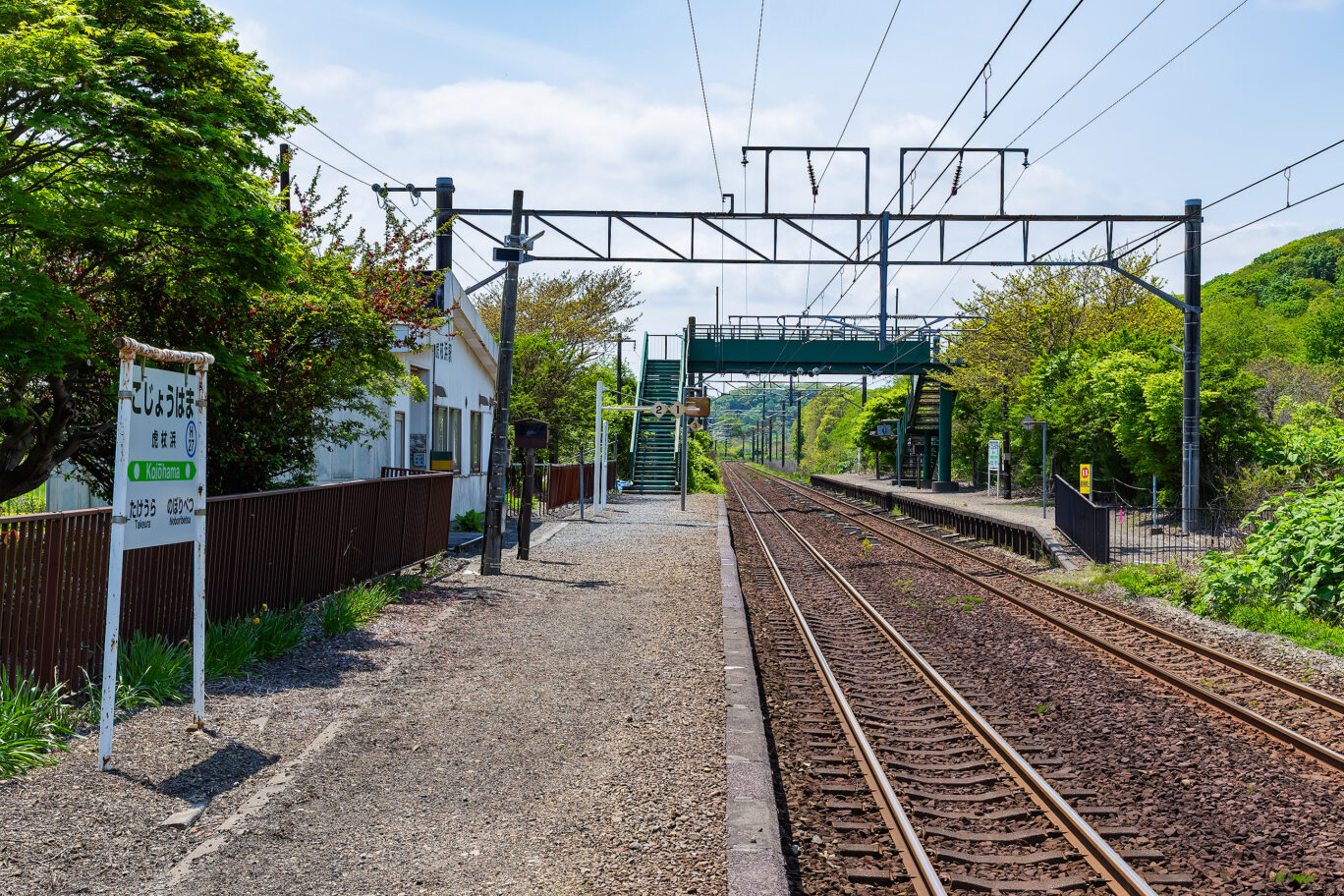 JR室蘭本線・虎杖浜駅（北海道：2025年5月）