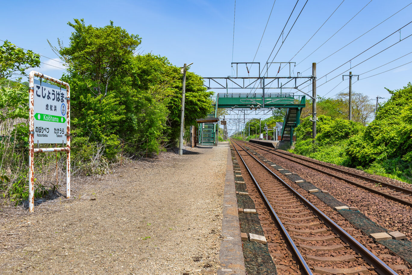 JR室蘭本線・虎杖浜駅（北海道：2025年5月）