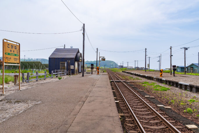 JR室蘭本線・黄金駅（北海道：2025年5月）