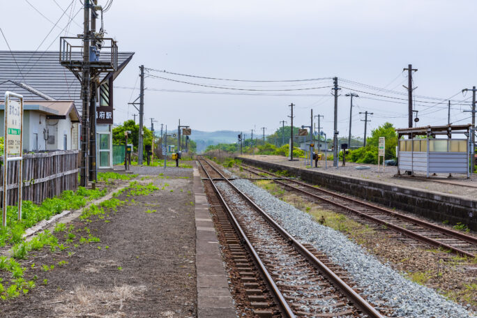 JR室蘭本線・稀府駅（北海道：2025年5月）