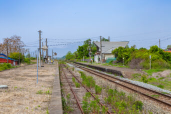 JR室蘭本線・稀府駅(北海道:2025年5月)