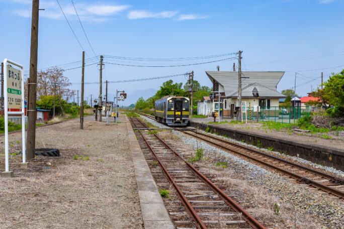 JR室蘭本線・稀府駅（北海道：2025年5月）