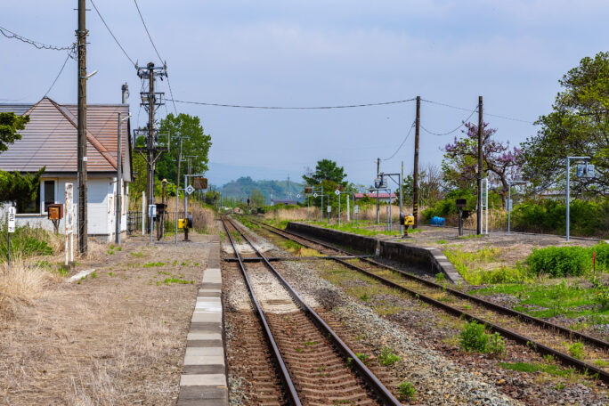JR室蘭本線・長和駅（北海道：2025年5月）