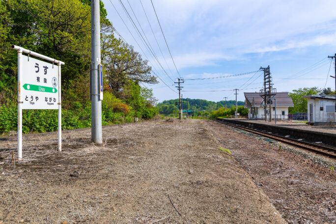 JR室蘭本線・有珠駅（北海道：2025年5月）