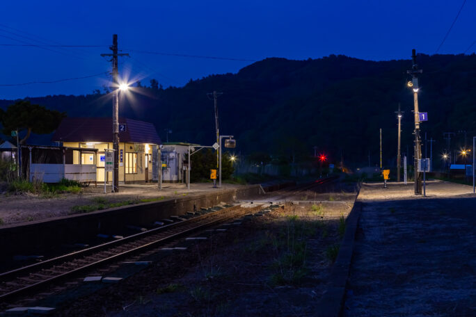 JR室蘭本線・大岸駅（北海道：2025年5月）