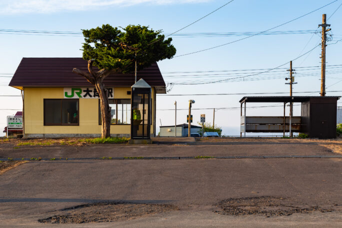 JR室蘭本線・大岸駅（北海道：2025年5月）