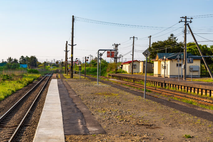 JR室蘭本線・礼文駅（北海道：2025年5月）