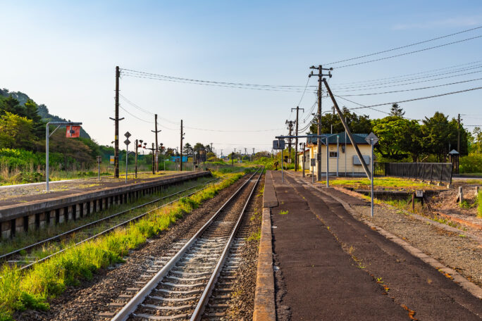JR室蘭本線・礼文駅（北海道：2025年5月）
