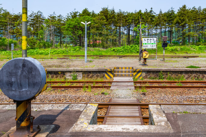 JR室蘭本線・静狩駅（北海道：2025年5月）