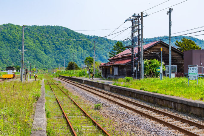 JR室蘭本線・静狩駅（北海道：2025年5月）