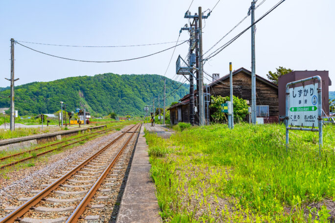 JR室蘭本線・静狩駅（北海道：2025年5月）