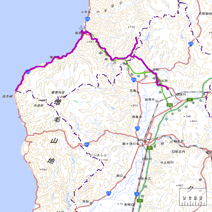 ルート図：ちゃり鉄26号3日目