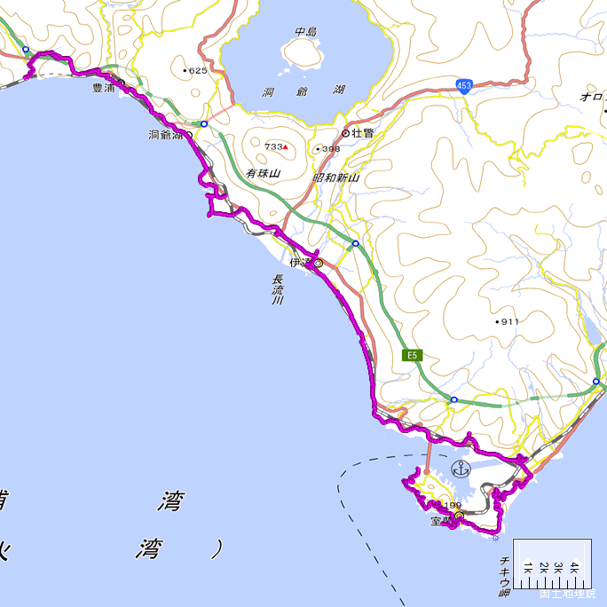 ルート図：ちゃり鉄26号6日目