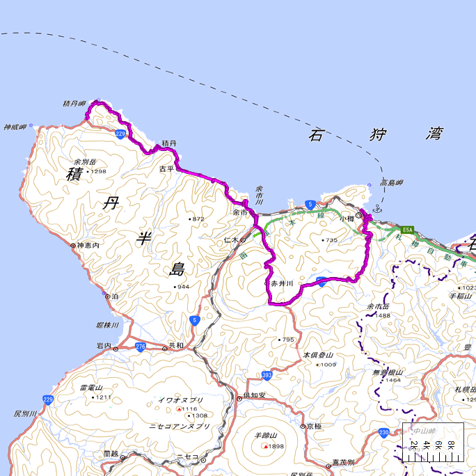 ルート図：ちゃり鉄26号12日目