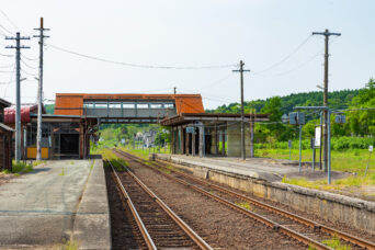 JR函館本線・黒松内駅(北海道:2025年5月)