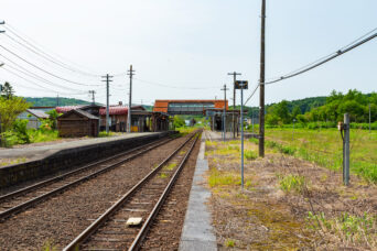 JR函館本線・黒松内駅(北海道:2025年5月)